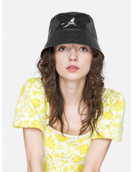 Cappello da Pescatore Kangol Double Face 2 in 1 Rave Sport Bucket - Colore Nero