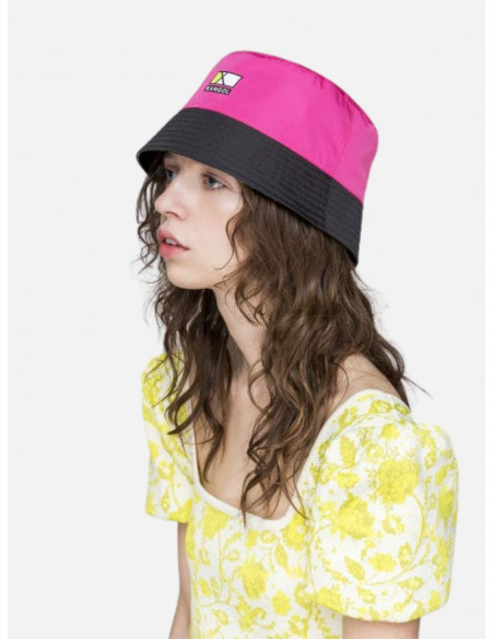 Cappello da Pescatore Kangol Double Face 2 in 1 Rave Sport Bucket - Colore Nero