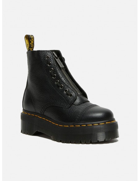 Stivali Dr. Martens Platform in Nappa Lavorata Sinclair - Colore Nero