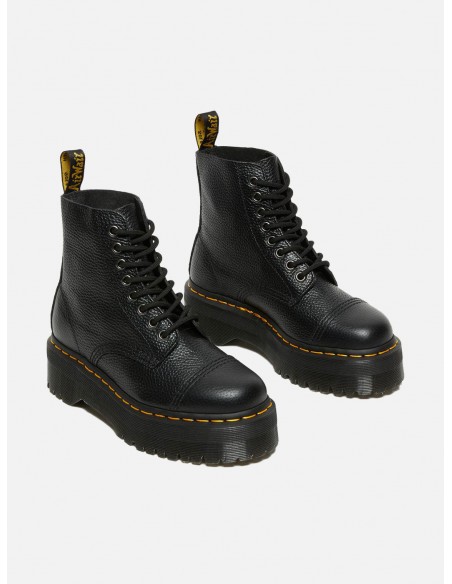 Stivali Dr. Martens Platform in Nappa Lavorata Sinclair - Colore Nero