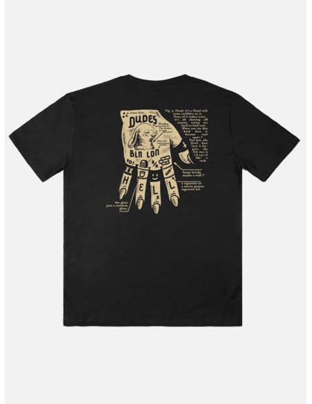 T-Shirt Uomo The Dudes Dead Hand - Black