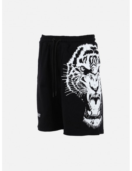 Shorts ButNot Stampa Tigre - Colore Nero