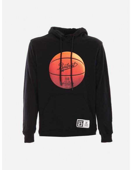 Felpa ButNot con Cappuccio Basket - Colore Nero