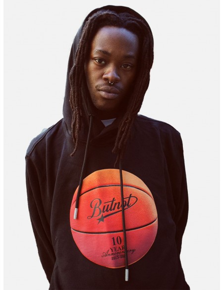 Felpa ButNot con Cappuccio Basket - Colore Nero