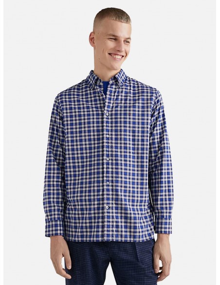 Camicia Tommy Hilfiger Regular Fit - In Tartan Black Watch - Colore Blu