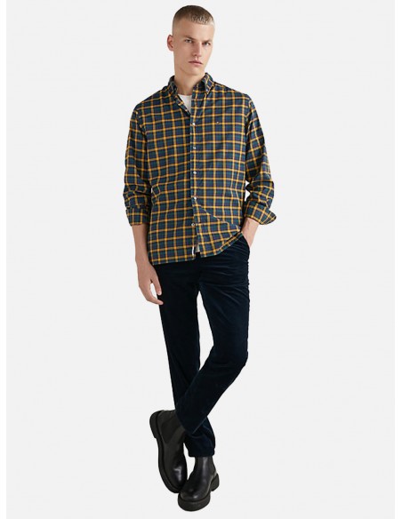 Camicia Tommy Hilfiger Regular Fit - In Tartan Black Watch - Colore Desert Sky