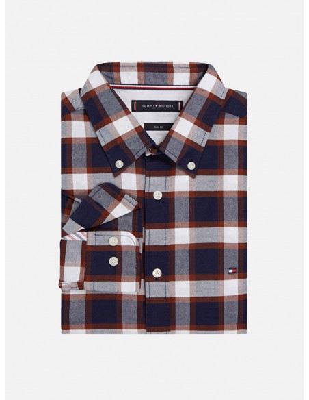 Camicia Casual Tommy Hilfiger Block Tartan - Multicolore
