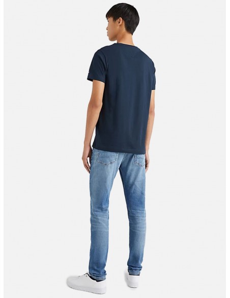 T-Shirt Slim Fit con Logo NYC - Colore Blu