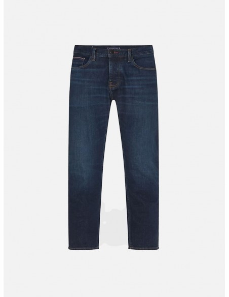 Jeans Tommy Hilfiger Denton Straight Fit con Bandierina Ricamata - Gamba 32''
