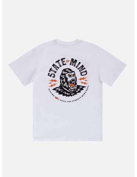 T-Shirt Uomo 5tate of mind Gorilla - Bianca