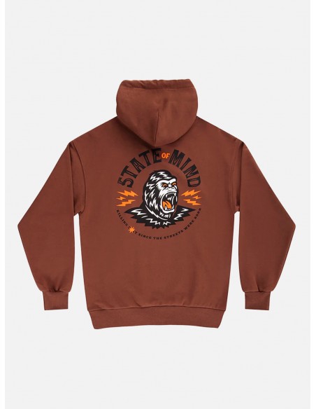 Felpa con cappuccio Uomo 5tate of mind Gorilla Hoodie - Marrone