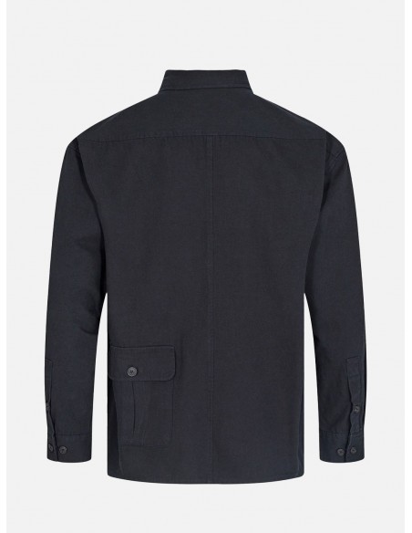 Camicia manica lunga Uomo Anerkjendt POCKET OS  -  Nera