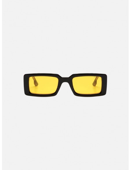 Occhiali Da Sole Komono Malick Black Sunshine - Lenti Gialle