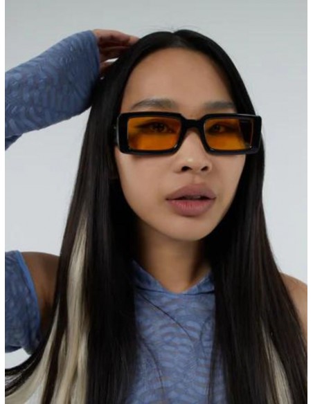 Occhiali Da Sole Komono Malick Black Sunshine - Lenti Gialle