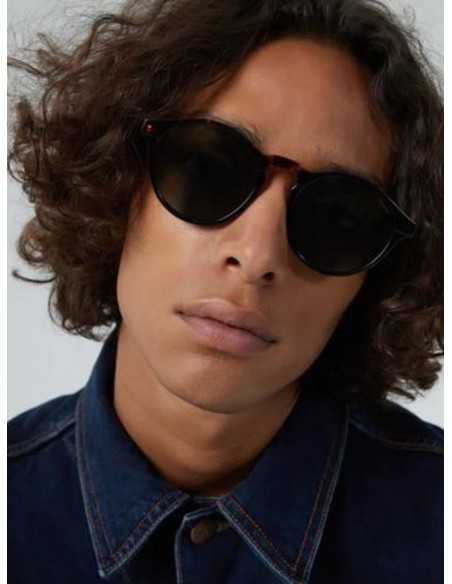 Occhiali Da Sole Komono Devon Tortoise - Lenti Verde Scuro