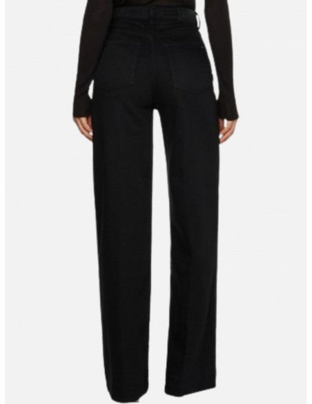 Jeans A Vita Alta Da Donna Tommy Hilfiger Gambia Ampia E Svasata - Colore Nero