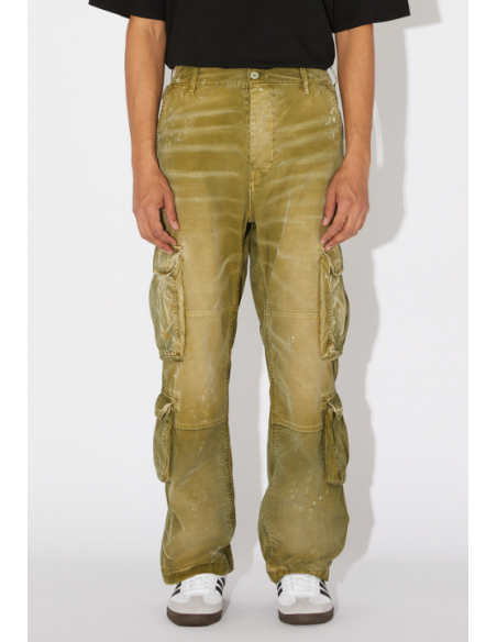 Pantalone da Uomo Amish Double Cargo Ripstop - Colore Verde