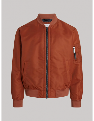 Giubbino Bomber da Uomo Calvin Klein Recycled Satin Hero - Colore Arancio