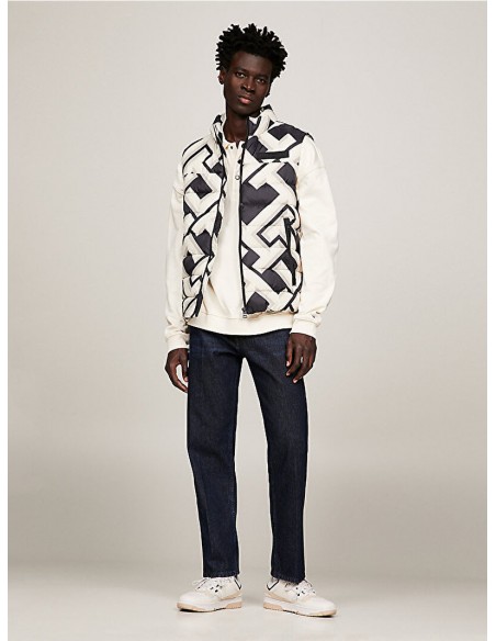 Smanicato Imbottito Tommy Hilfiger New York Warm - Colore Bianco e Nero