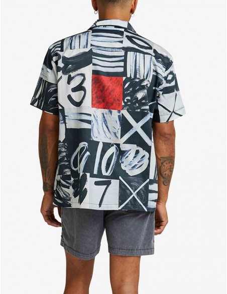 Camicia Uomo Deus Ex Machina 10X - Colore Bianco e Nero