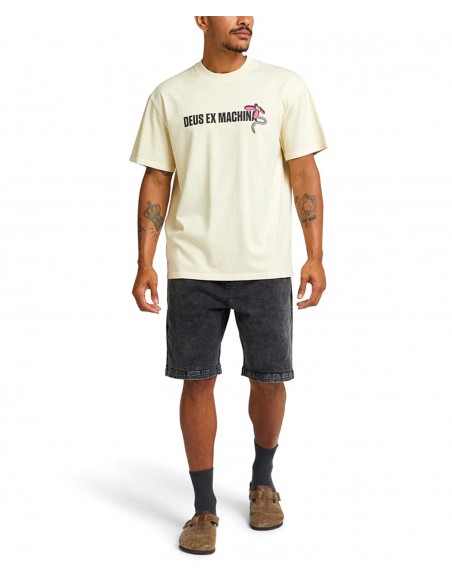T-Shirt Uomo Deus Ex Machina Surf Shop Tee - Bianca