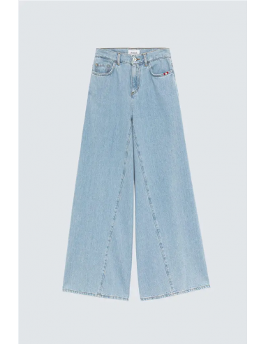 Jeans da Donna Amish Colette Broken Bleach - Blu Chiaro