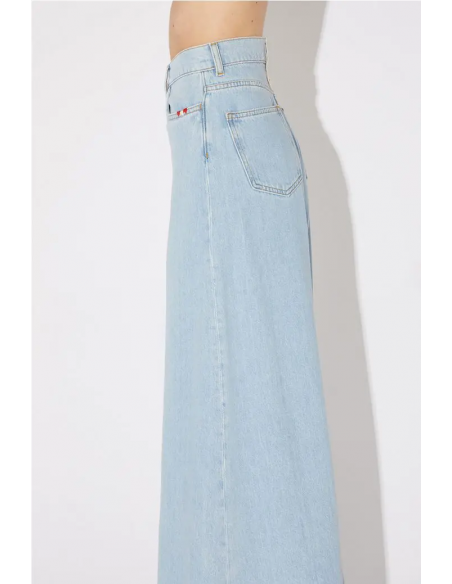 Jeans da Donna Amish Colette Broken Bleach - Blu Chiaro