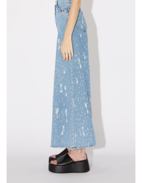 Jeans da Donna Amish Colette Turn Apart - Blu