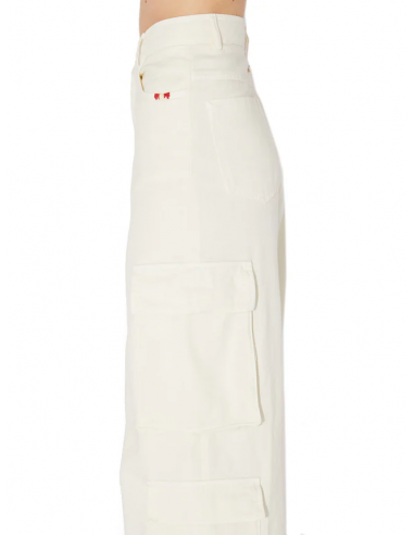 Jeans da Donna Amish Combat - Bianco