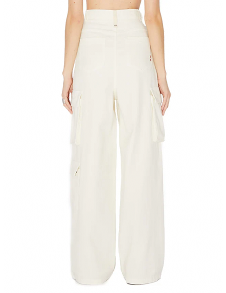 Jeans da Donna Amish Combat - Bianco