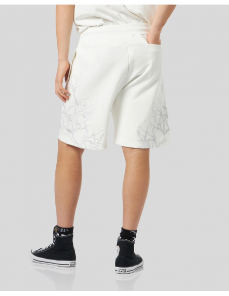Pantaloncini Phobia Uomo Grey Embroidery Lightning - Colore Bianco