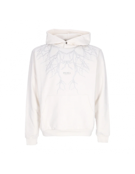 Felpa Phobia da Uomo Grey Embroidery Lightning - Colore Bianco